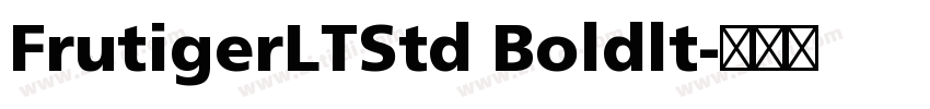 FrutigerLTStd Boldlt字体转换